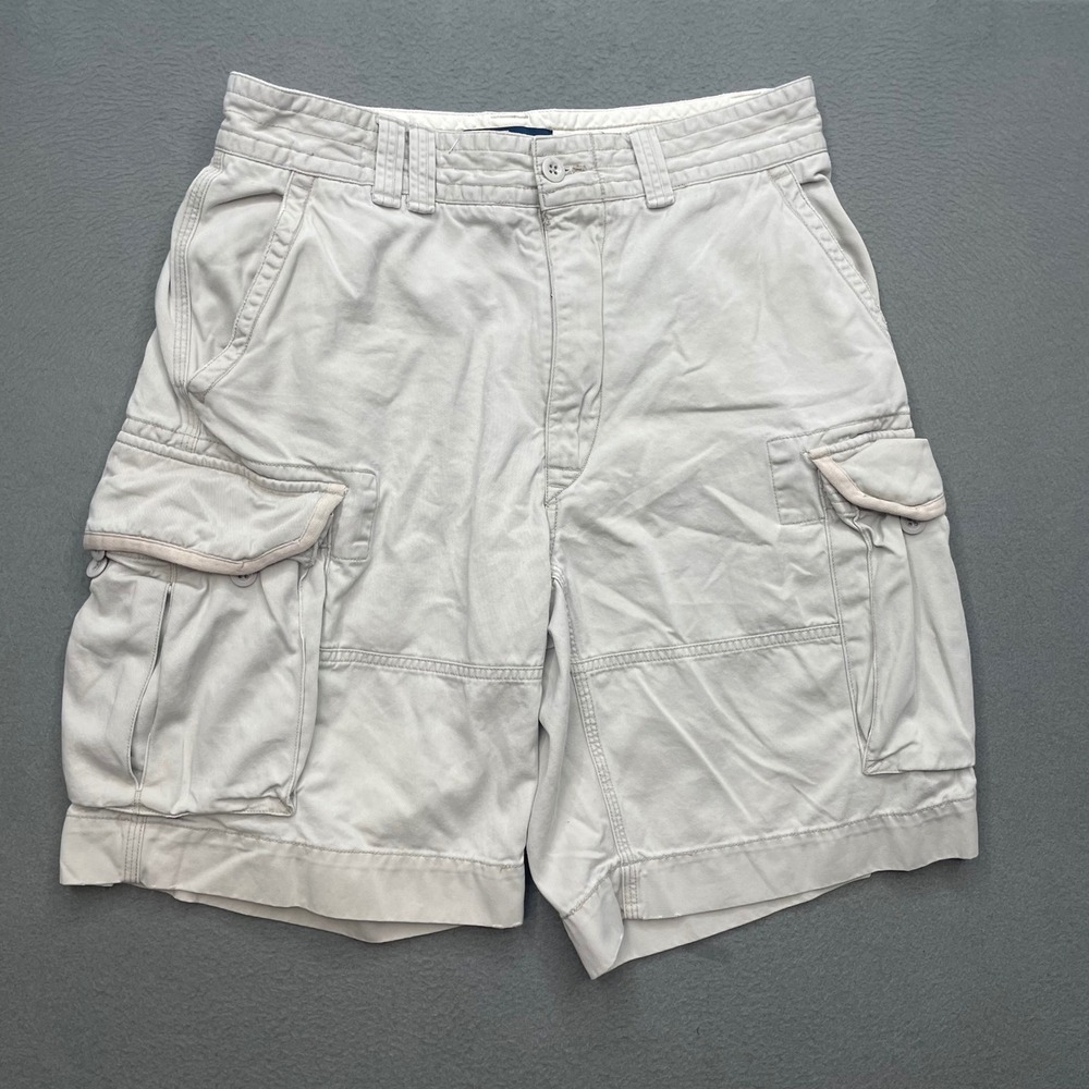 Polo Ralph Lauren Men Cargo Shorts Cotton Twill 32 Khaki Chino Gorpcore